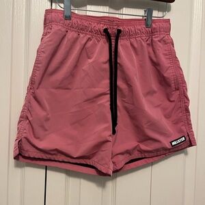 Men’s pink Hollister swim trunks. Size small